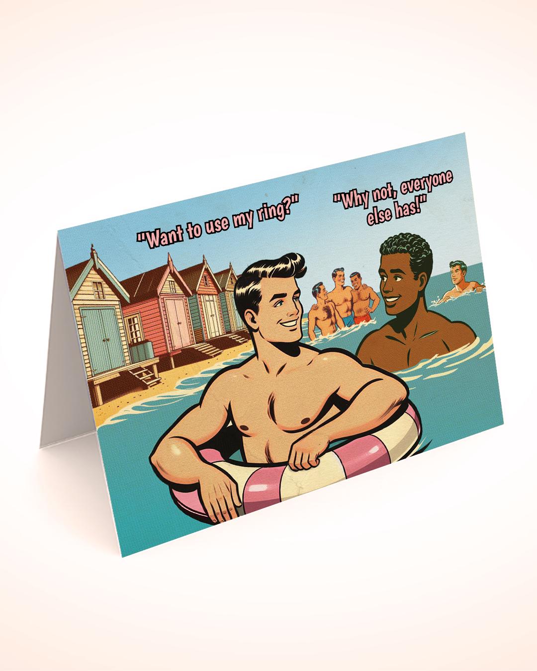 Funny Gay Greeting Card: Ring