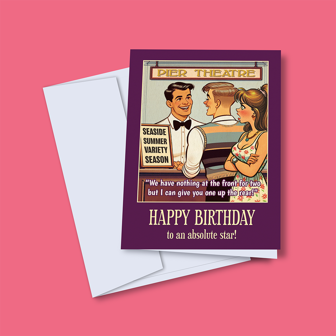 Funny gay birthday card: Box Office