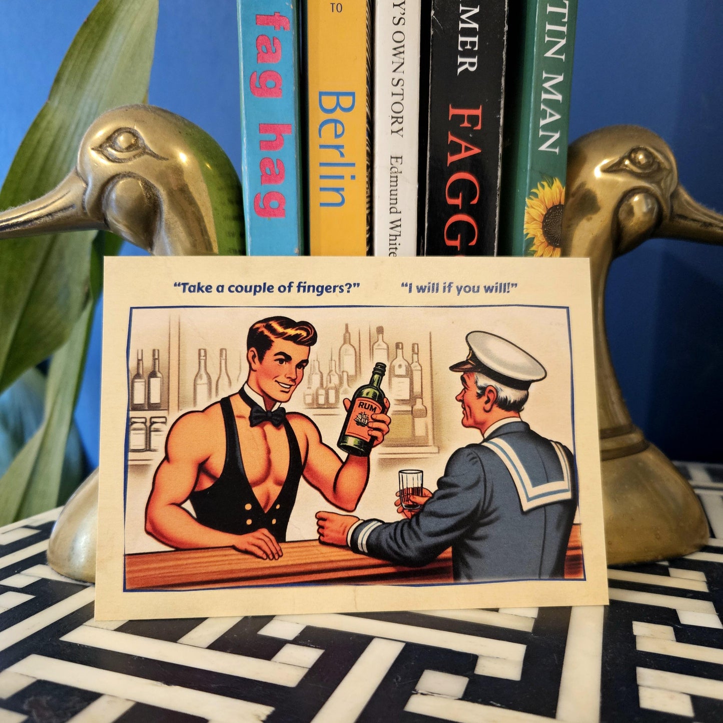 Gay Art Postcard: Fingers