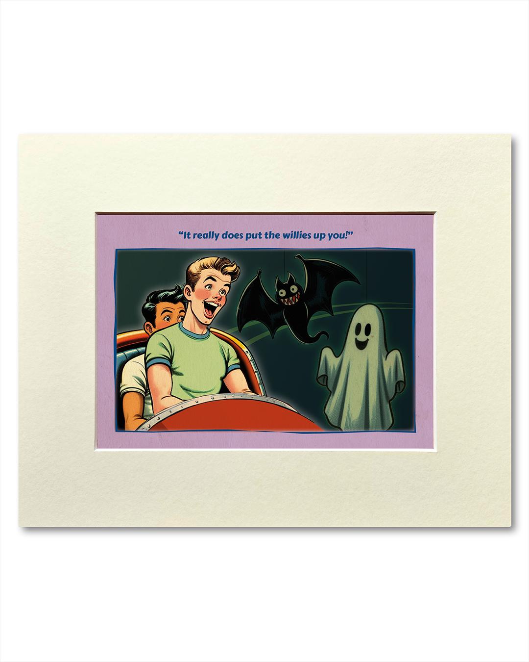 Gay art print, mounted: Ghost Train