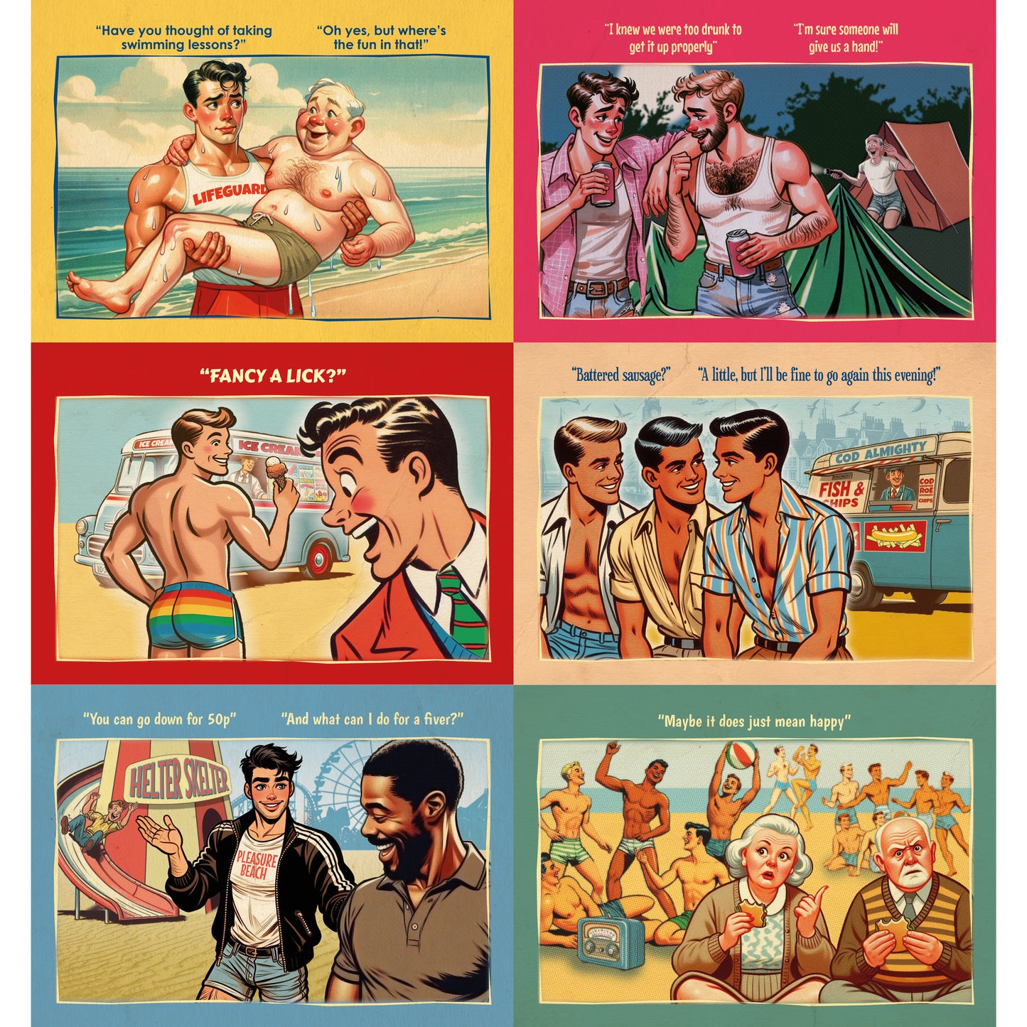 Gay Postcards Gift Set