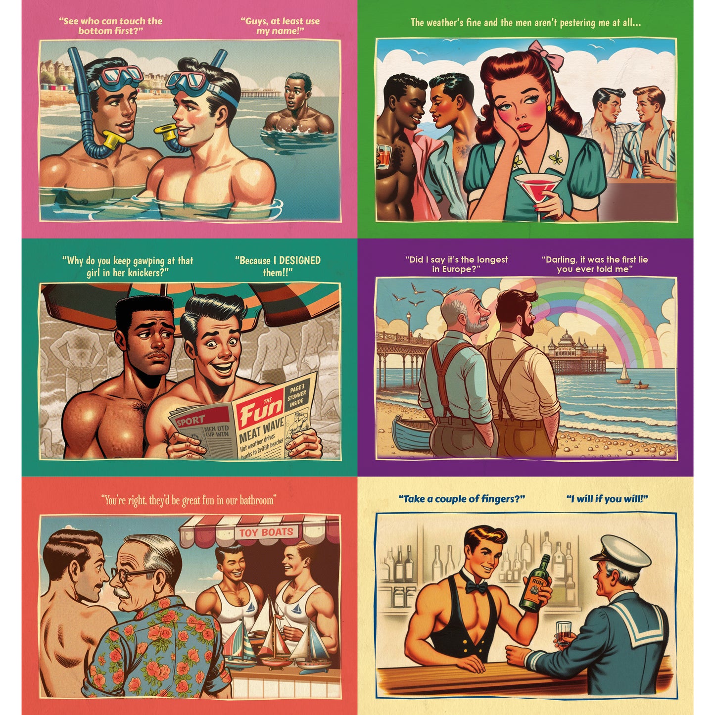 Gay Postcards Gift Set