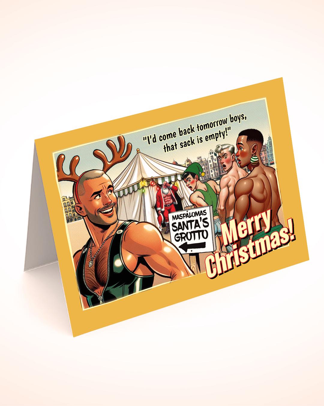 Funny gay Christmas cards set, assorted designs