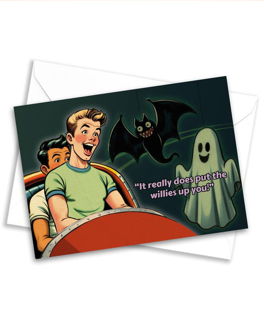 Funny Gay Greeting Card: Ghost Train