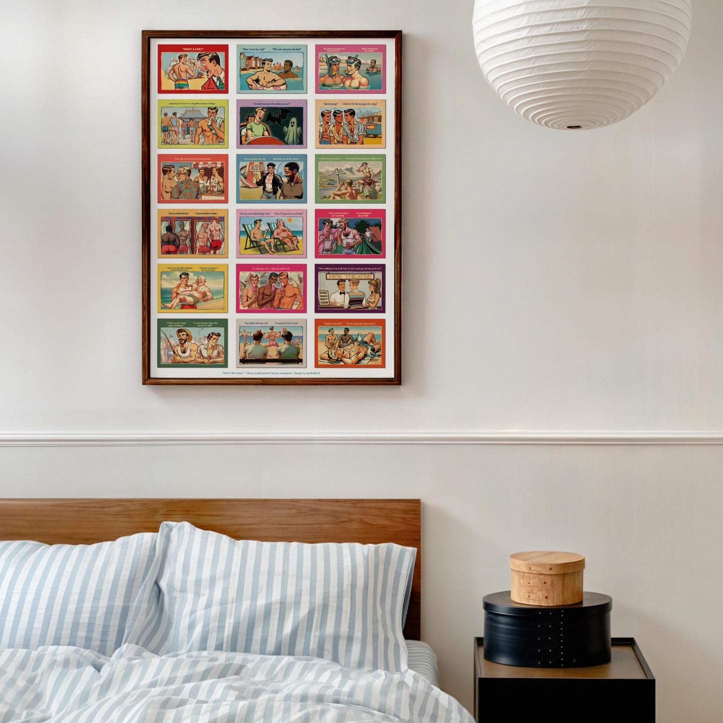 Saucy Gay Seaside Postcards giclée poster print