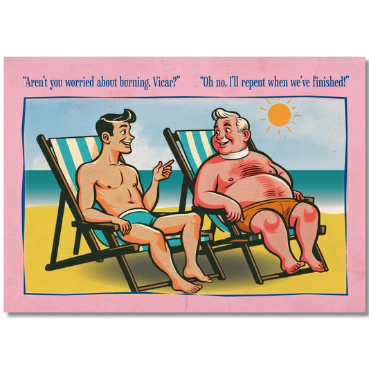Gay Art Postcard: Vicar