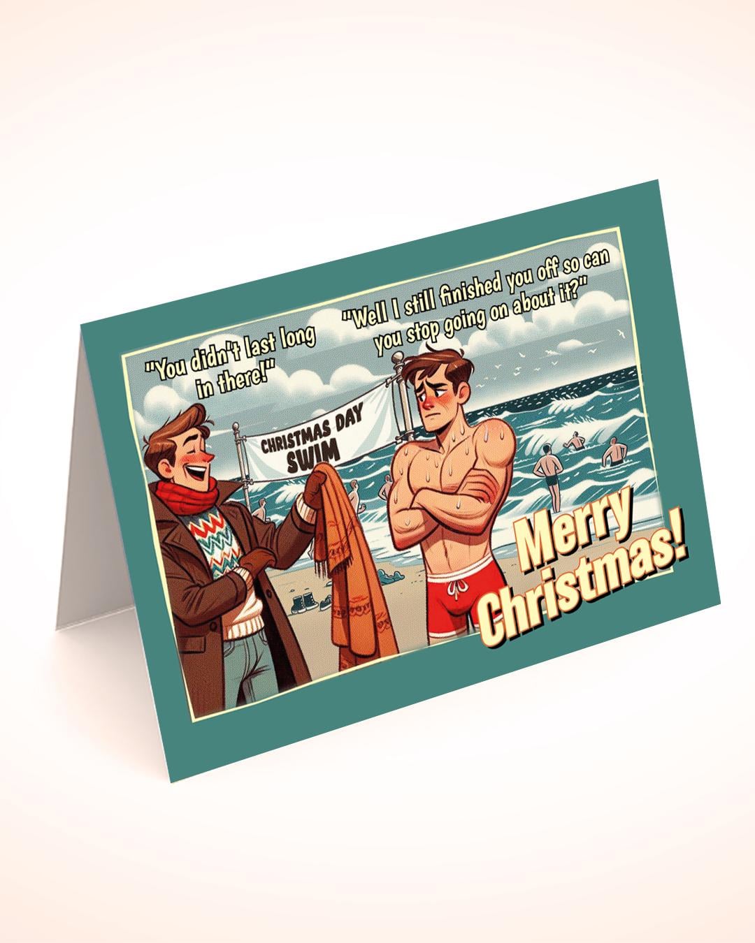 Funny gay Christmas cards set, assorted designs