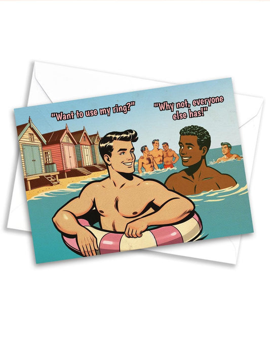 Funny Gay Greeting Card: Ring