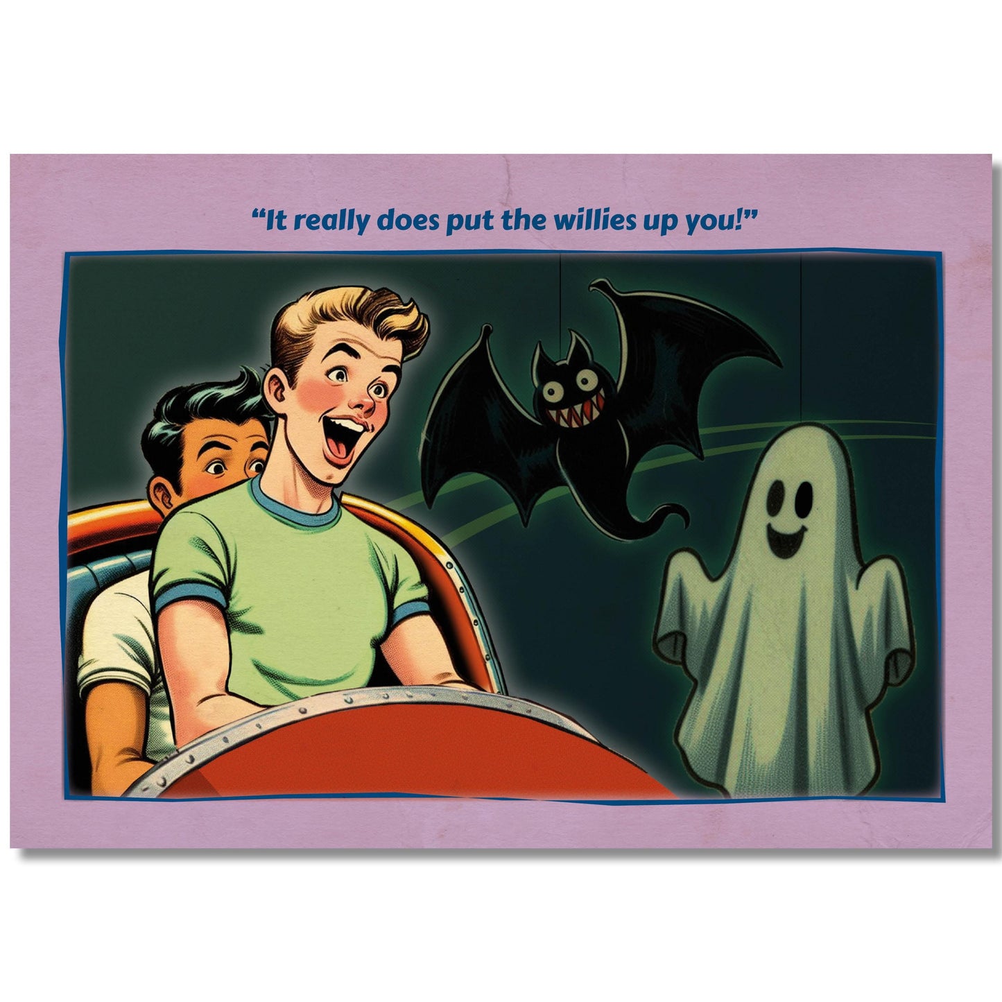 Gay Art Postcard: Ghost Train