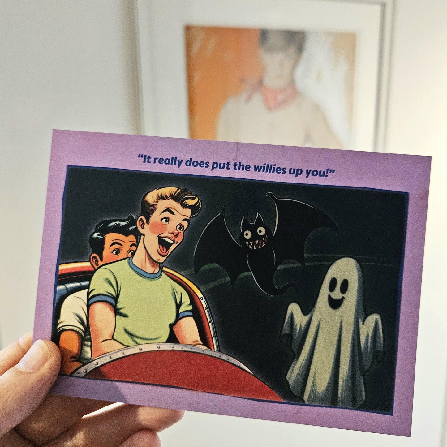 Gay Art Postcard: Ghost Train
