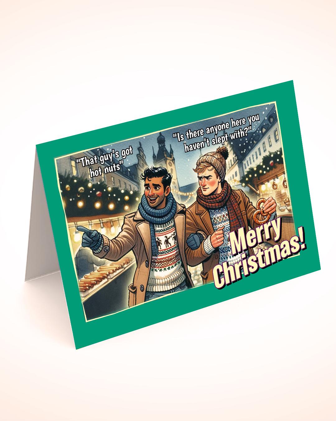 Funny gay Christmas cards set, assorted designs