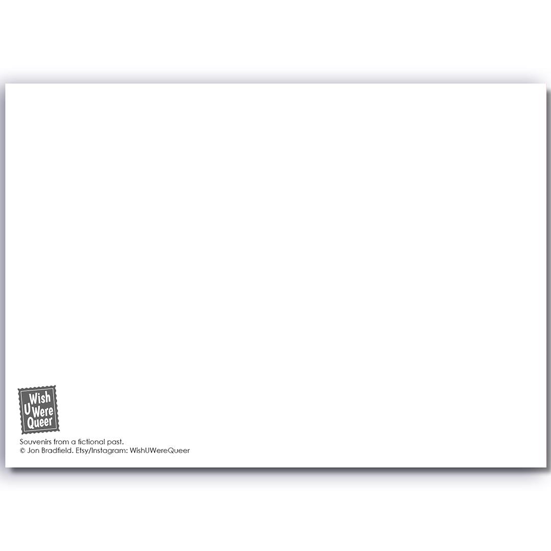 Funny Gay Art Postcard: Beachy Head
