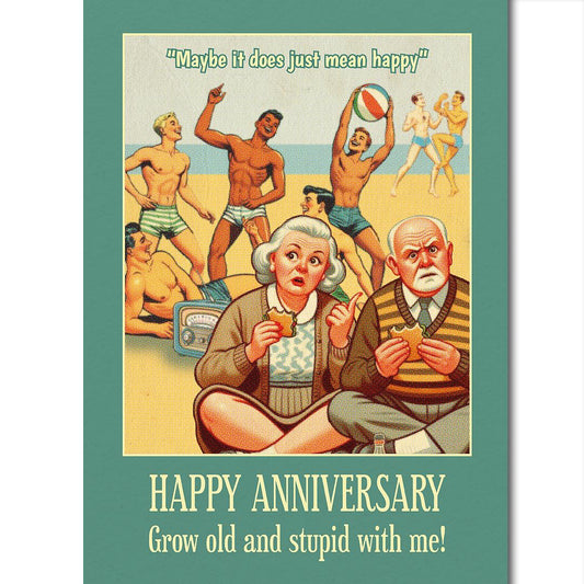 Funny Gay Anniversary Card: Happy
