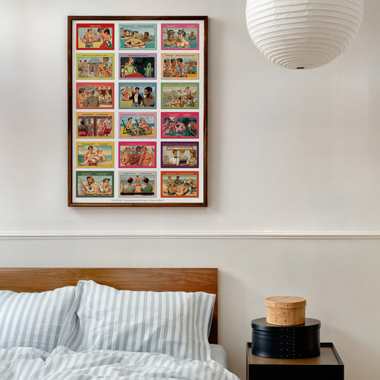 Giclée poster print: Saucy Gay Seaside Postcards