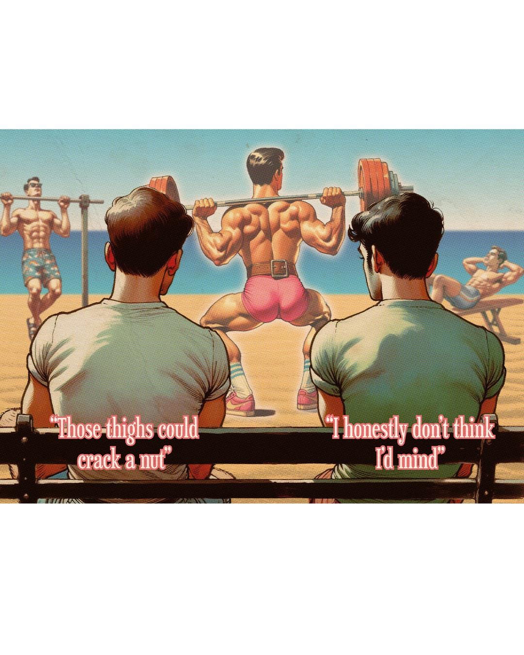 Funny Gay Greeting Card: Crack a Nut