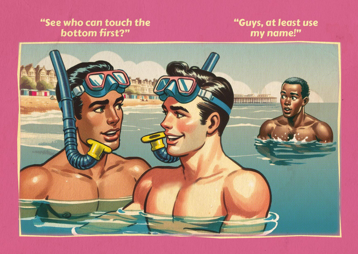 Gay art print, mounted: Bottom
