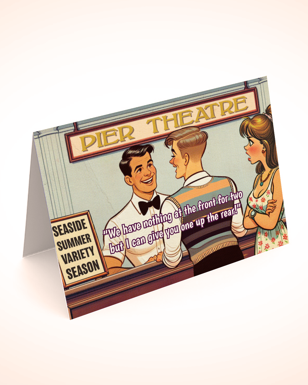 Funny gay greeting card: Box Office