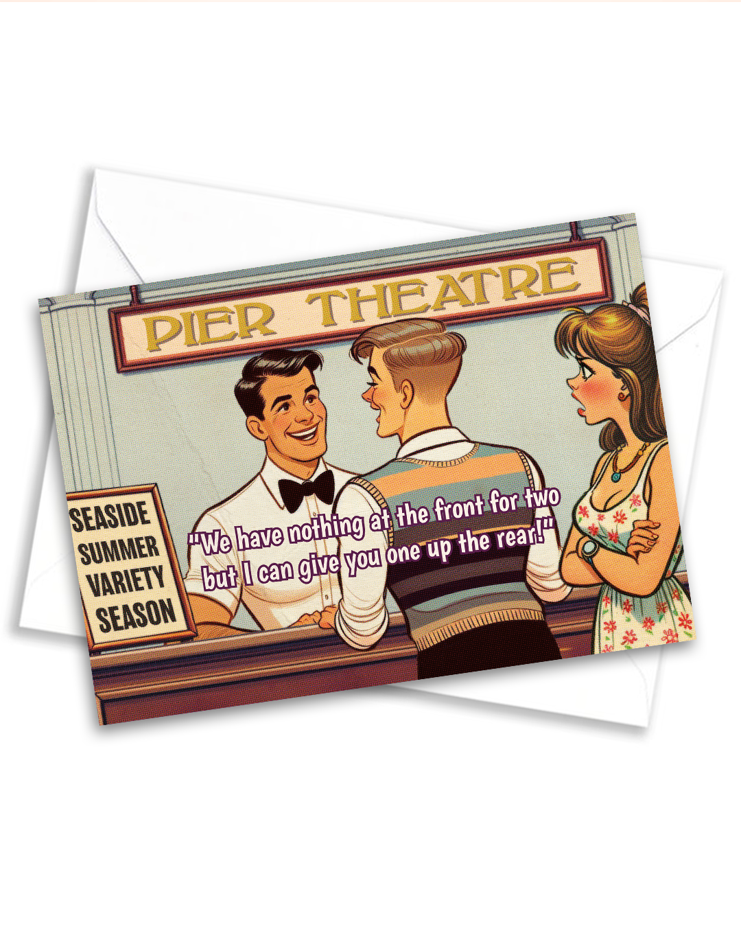 Funny gay greeting card: Box Office