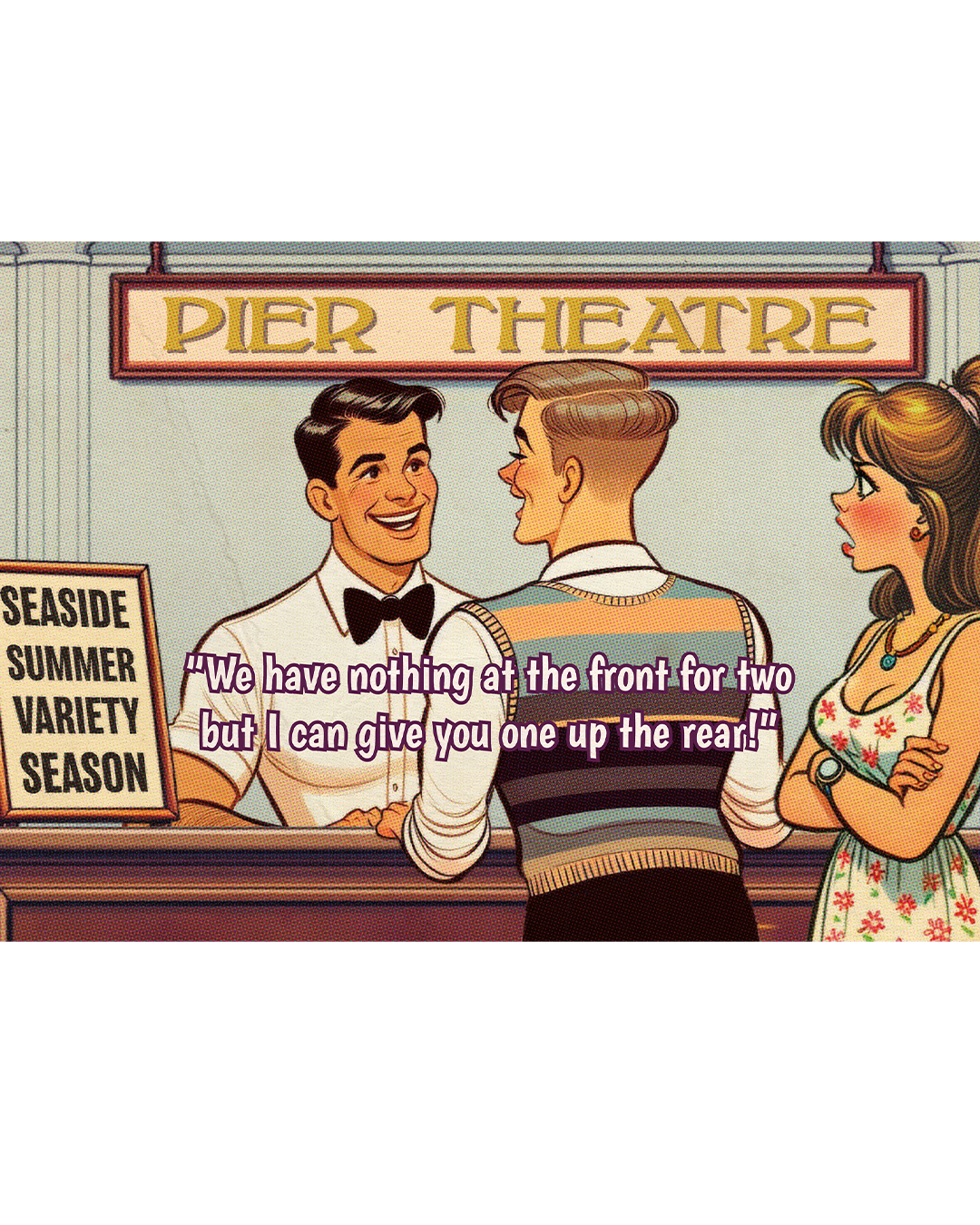 Funny gay greeting card: Box Office