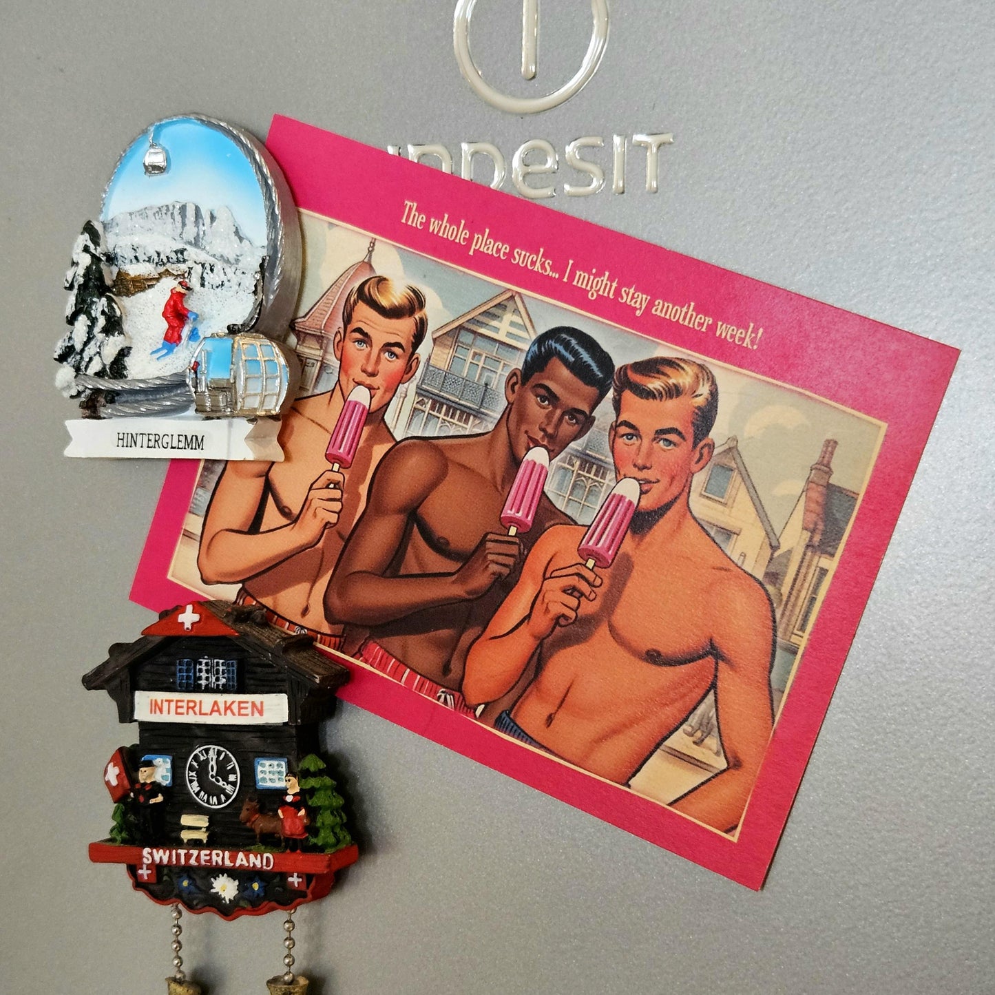 Gay Art Postcard: Sucks