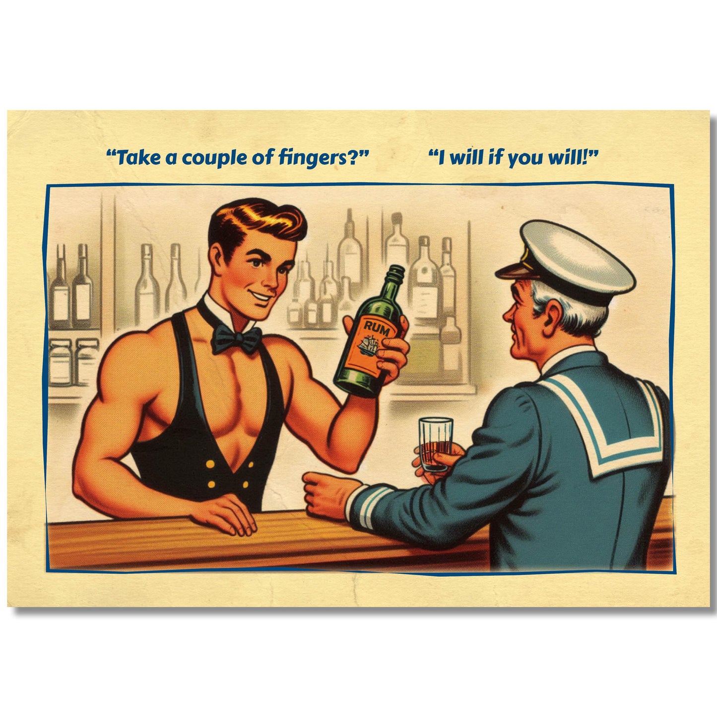 Gay Art Postcard: Fingers