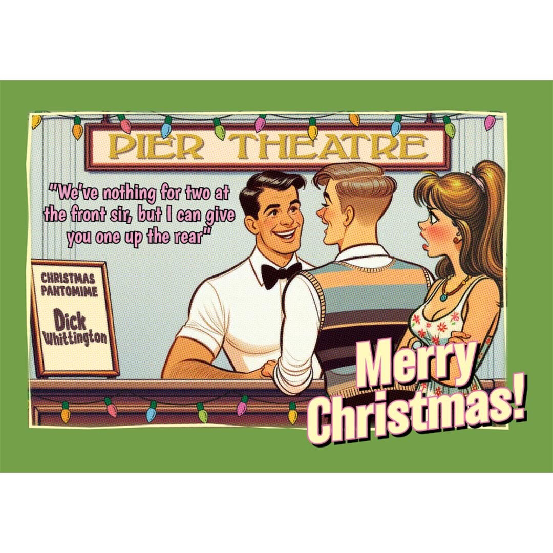 Funny gay Christmas cards set, assorted designs
