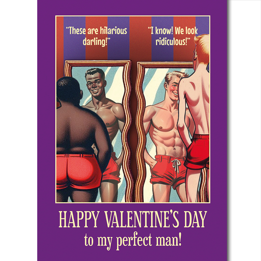Funny Gay Valentines Card: Mirror Mirror