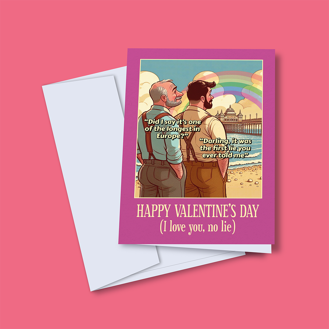 Funny Gay Valentines Card: Longest in Europe