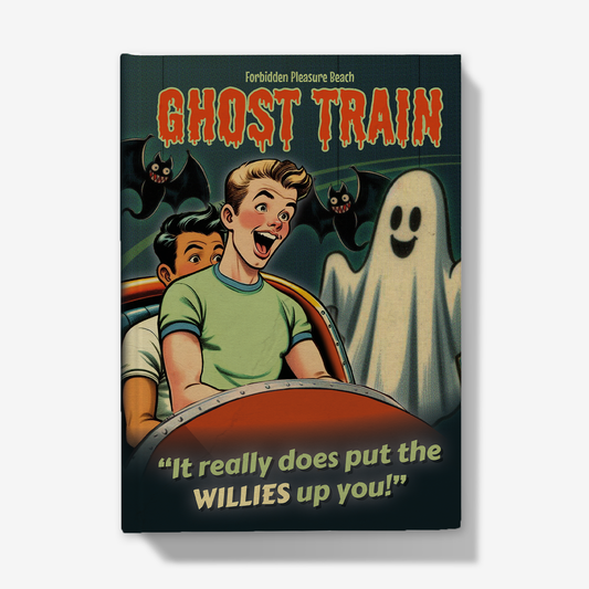 Hardback Journal (A5, plain): Gay humour - Ghost Train