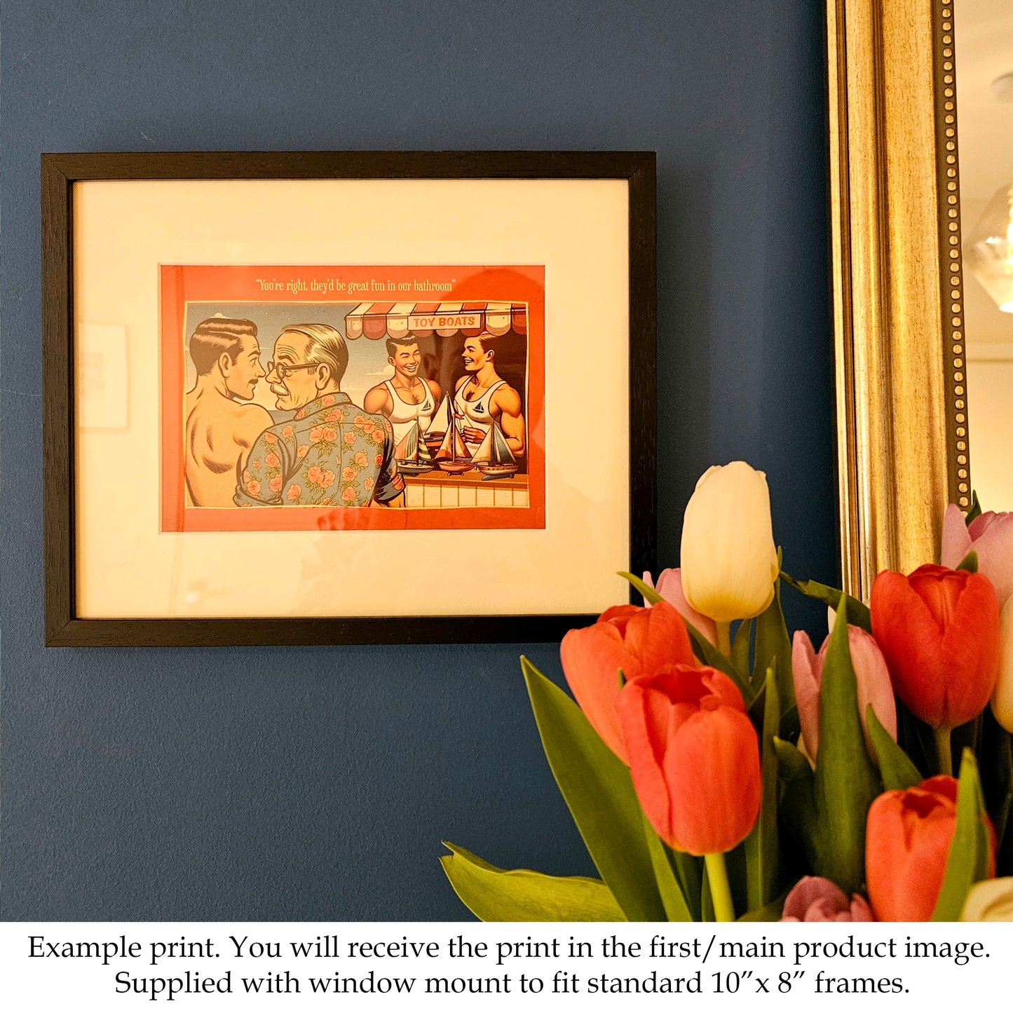 Gay art print, mounted: Zoo